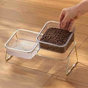 Cat bowl ,15° tilted Elevated bowl