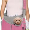 815N3-x6CRL._AC_SL1500 PetAmi Small Dog Sling Carrier, Soft-Sided Crossbody Puppy Carrying Purse Bag, Adjustable Sling Pet Pouch to Wear Medium Dog Cat Travel, Dog Bag for Traveling, Breathable, Poop Bag Dispenser, Purple