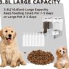 Gravity Pet Feeder and Water Dispenser Set, Automatic Dog Feeder and Dog Water Dispenser for Dogs Cats Pets Animals Large Capacity(3.8L)