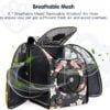 Cat Backpack Carrier Airline Approved Carrier Backpack for Small Dog Carrier with Ventilated Design Collapsible and Waterproof, Pet Carrier Backpack with Washable Pad for Travel/Outdoor-Floral