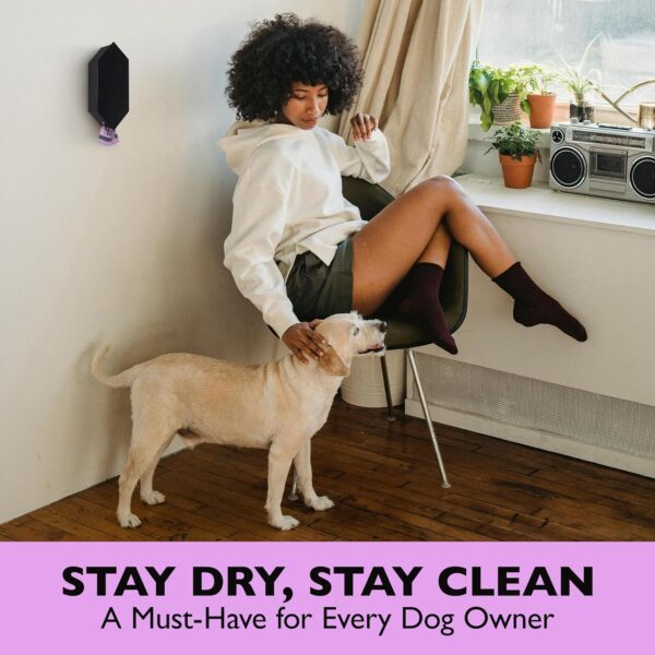 81Q0UBlmatL._AC_SL1500 Dog Poop Bag Dispenser with 8 Poop Bag Rolls, Stainless-Steel Dog Bag Holder with Magnetic Door Closure, Indoor and Outdoor Poop Bag Dispenser, Holds 8-9 Rolls, 7.75″ x 3.25″, Black