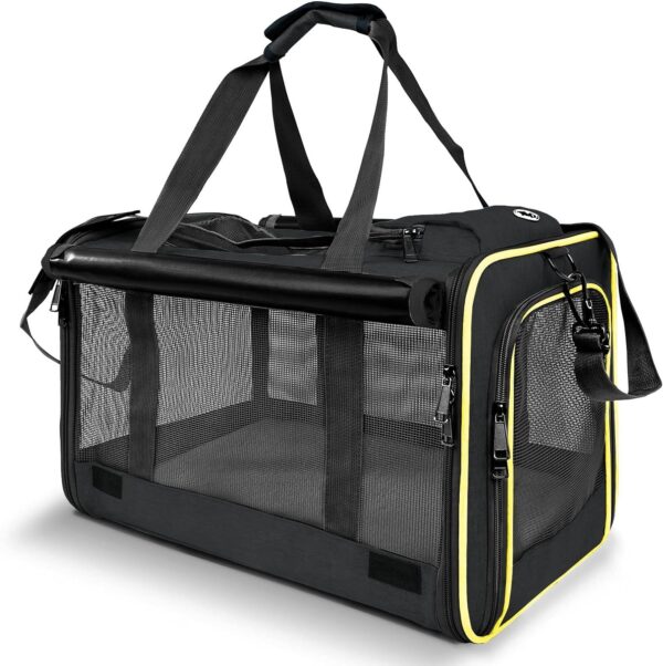 81YU-4q0guL._AC_SL1500 Pet Carrier for Large and Medium Cats, Soft-Sided Pet Carrier for Big Medium Cats and Puppy, Dog Carriers Cat Carriers Pet Privacy Protection Travel Carriers