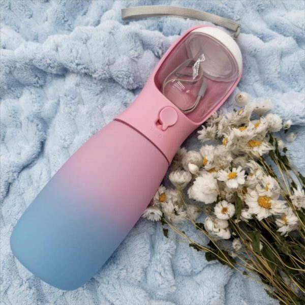 81e-BlcslLL._AC_SL1500_7faf61a8-64dc-43cb-8780-8b0b09069809 Dog Water Bottle, 19Oz Large Capacity Portable Dog Water Bowl, Food Grade Drinking Feeder & Dish Bowl, Unique Puppy Essentials for Outdoor Walking Traveling, Dog Gifts (Pink&Blue)