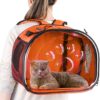 81mYOtgwNfL._AC_SL1500 Pet Carrier Backpack, cat Carrier Bag, cat Dog Carrier Bag, Bird Carrier Bag, Backpack Carrier with Foldable Shoulder Strap, Designed for Cats and Puppies, Airline Approved, Travel, Hiking (Yellow)