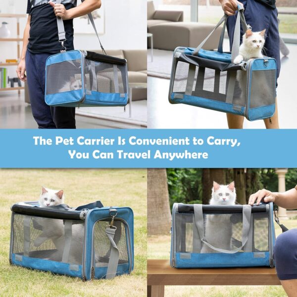 81rPQ-vJc6S._AC_SL1500 Pet Carrier for Large and Medium Cats, Soft-Sided Pet Carrier for Big Medium Cats and Puppy, Dog Carriers Cat Carriers Pet Privacy Protection Travel Carriers