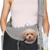 914YgMwRSlL._AC_SL1500 PetAmi Small Dog Sling Carrier, Soft-Sided Crossbody Puppy Carrying Purse Bag, Adjustable Sling Pet Pouch to Wear Medium Dog Cat Travel, Dog Bag for Traveling, Breathable, Poop Bag Dispenser, Purple