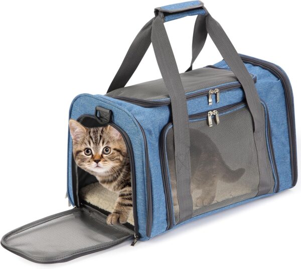 91CJxUDv8VL._AC_SL1500 Pet Carrier, Soft Cat Carrier,Pet Travel Carrier, Dog Soft-Sided Carriers