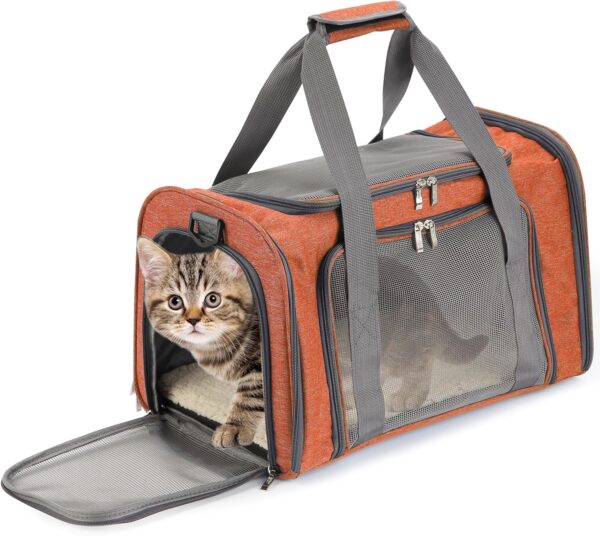 91IoahFrSoL._AC_SL1500 Pet Carrier, Soft Cat Carrier,Pet Travel Carrier, Dog Soft-Sided Carriers