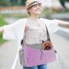 91aCaNdTluL._AC_SL1500 PetAmi Small Dog Sling Carrier, Soft-Sided Crossbody Puppy Carrying Purse Bag, Adjustable Sling Pet Pouch to Wear Medium Dog Cat Travel, Dog Bag for Traveling, Breathable, Poop Bag Dispenser, Purple