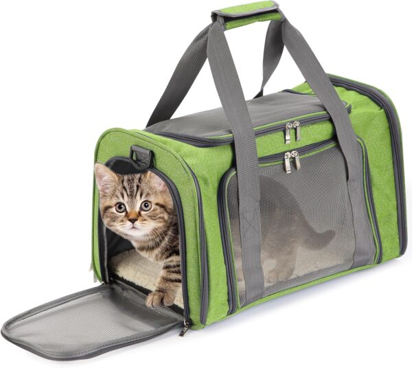 91l2y2NXROL._AC_SL1500 Pet Carrier, Soft Cat Carrier,Pet Travel Carrier, Dog Soft-Sided Carriers