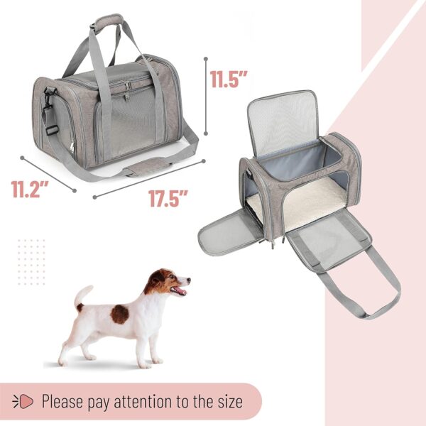 91mt76eTRRL._AC_SL1500 Pet Carrier, Soft Cat Carrier,Pet Travel Carrier, Dog Soft-Sided Carriers