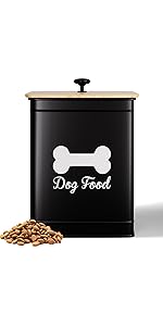 Dog Food Container Black