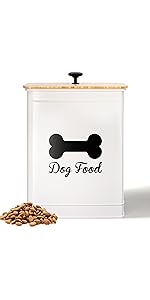 Dog Food Container White