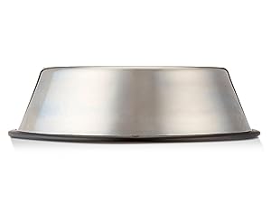 Amazon Basics dishwasher safe stainless steel food and water bowl